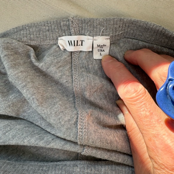 Wilt, soft, comfy mid-grey sleeveless tee with cowl neck. L. - Picture 4 of 5